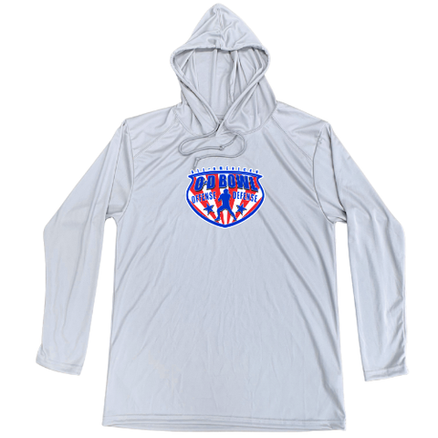 O-D Bowl Performance Long Sleeve Hooded T-Shirt — Center Logo