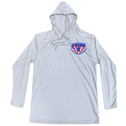 O-D Bowl Performance Long Sleeve Hooded T-Shirt — Corner Logo