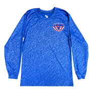 O-D Bowl Ghost Stripe Performance Long Sleeve T-Shirt — Corner Logo