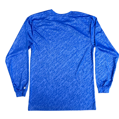 O-D Bowl Ghost Stripe Performance Long Sleeve T-Shirt — Corner Logo
