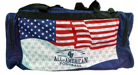 O-D All-American Football "Stars & Stripes" Duffle Bag