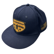 O-D All-American Shield Patch Flat Bill Snapback Hat