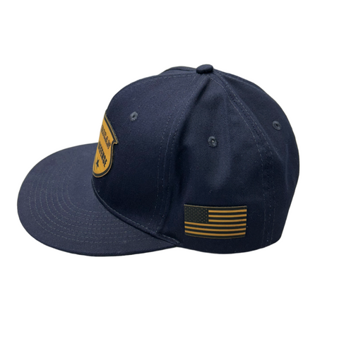O-D All-American Shield Patch Flat Bill Snapback Hat