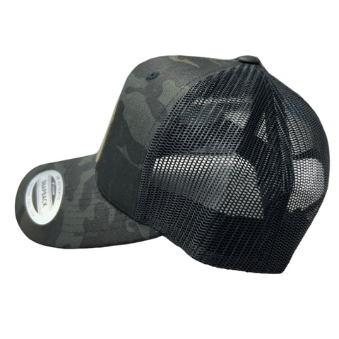 O-D Camo Snapback Mesh Trucker Hat