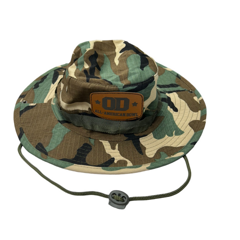 O-D All-American Bowl Camo Bucket Hat (Rounded Square Patch)