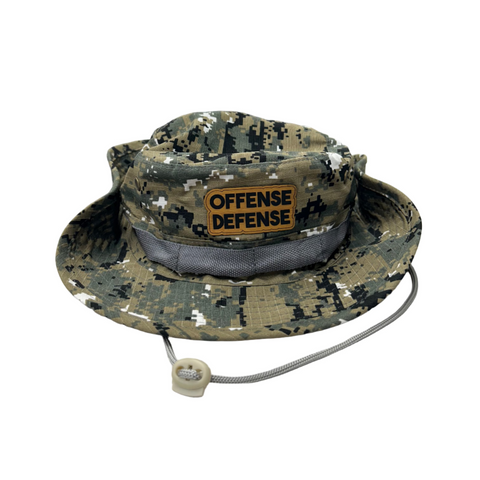 Offense Defense Patch Digital Camo Bucket Hat