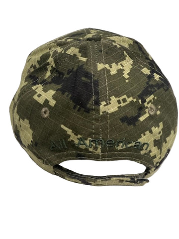 Digital Camo American Flag Adjustable Hat