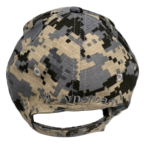 Digital Camo American Flag Adjustable Hat