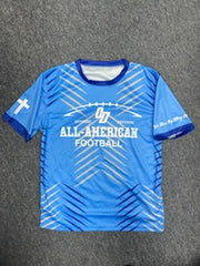 O-D All-American Blue Football Laces Tee
