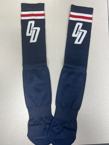 O-D Navy Stripe Socks