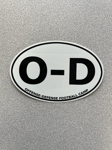 O-D Oval Sticker