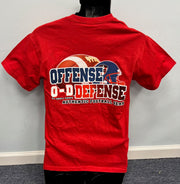 O-D Football Camp Youth Red Short Sleeve Tee-Shirt